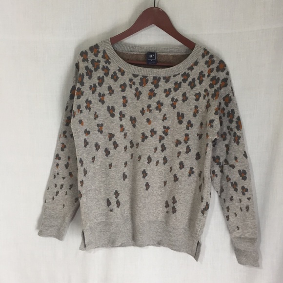 GAP Brooklyn Animal Print Leopard Wool Sweatshirt - Picture 5 of 7